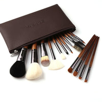 Walnut Handle Makeup Brushes - Beauty Unstoppable Makeup Brush Set