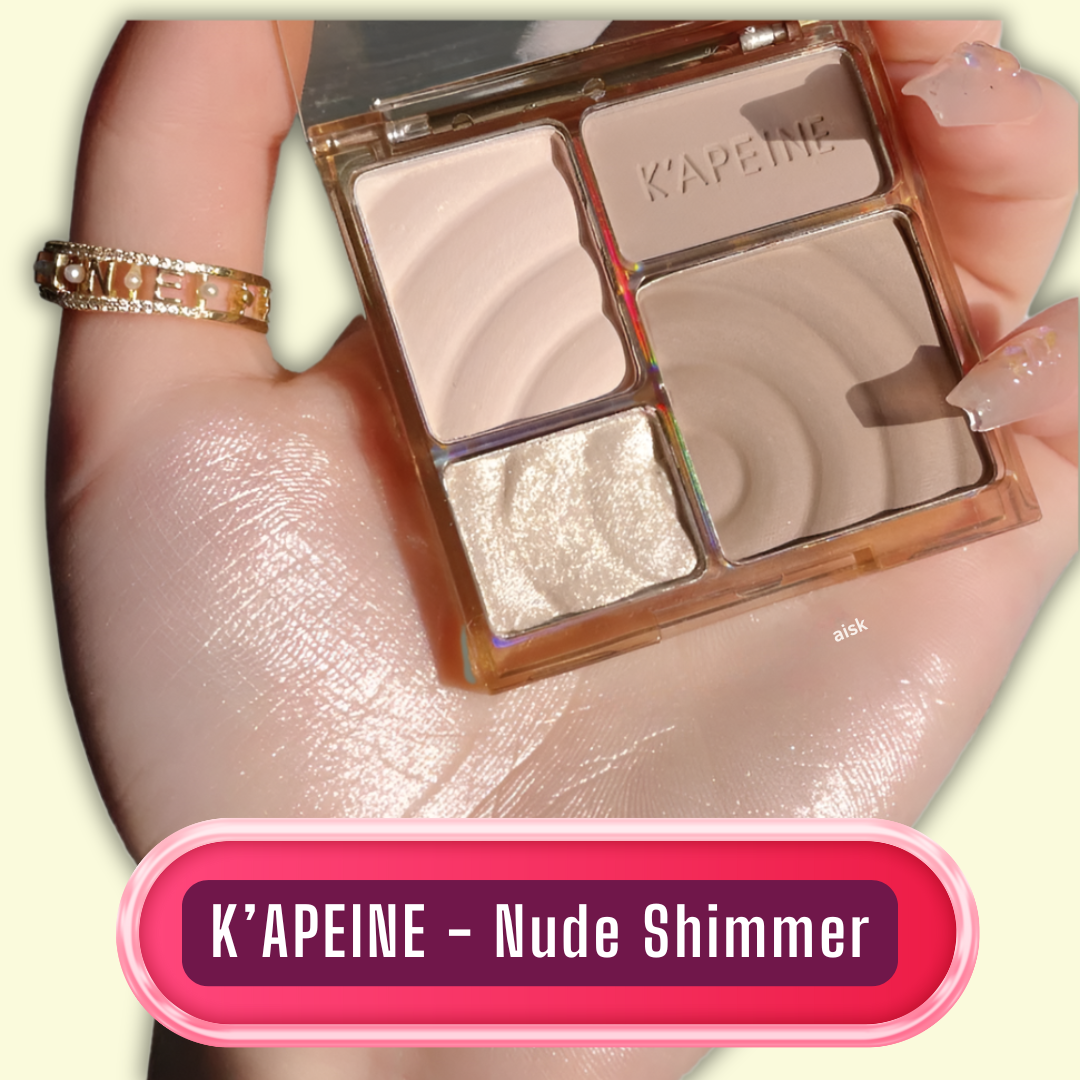 K’APEINE Matte Brightening Highlight Eyeshadow Palette - Beauty Unstoppable eye shadow