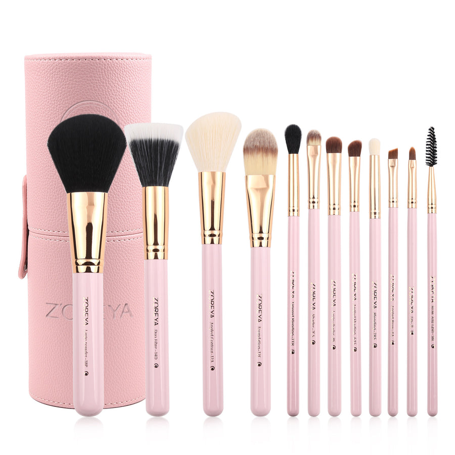 Man-made fiber color tube makeup brush set - Beauty Unstoppable Makeup Brush Set
