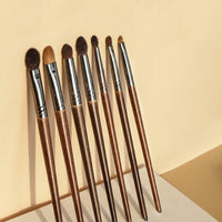 Handcrafted Solid Wood Handle Wool Makeup Brushes – Artistry in Every Sweep - Beauty Unstoppable Makeup Brush Set