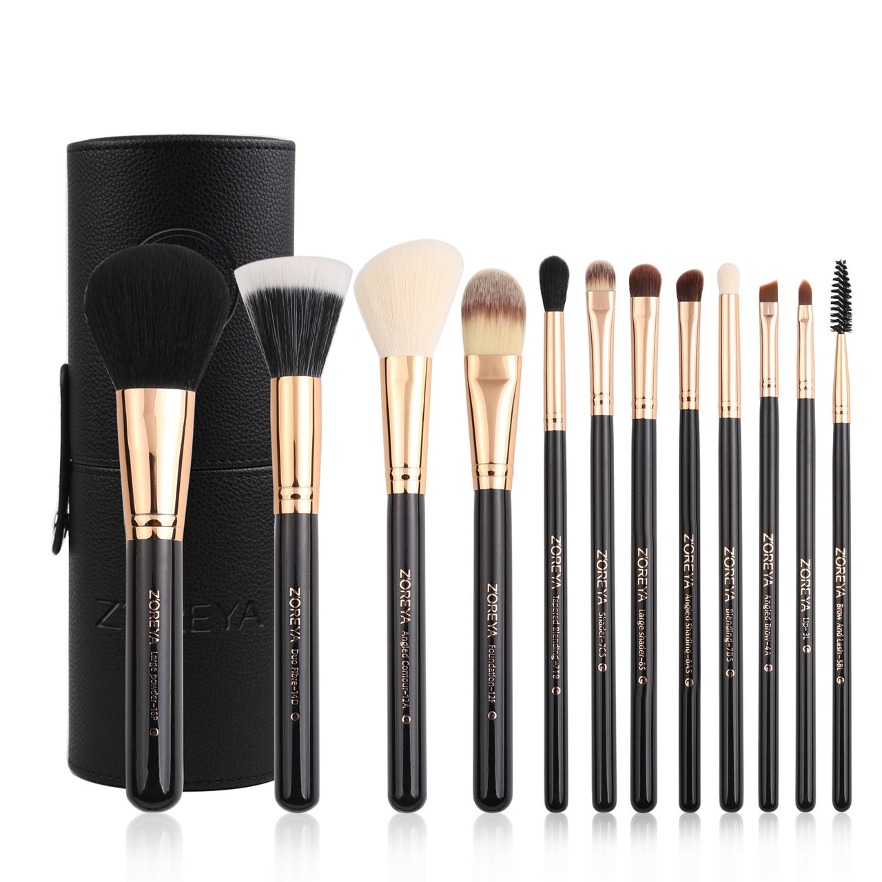 Man-made fiber color tube makeup brush set - Beauty Unstoppable Makeup Brush Set