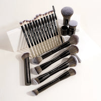 MAANGE 20-Piece Professional Makeup Brush Set with Travel Case - Beauty Unstoppable Makeup Brush Set