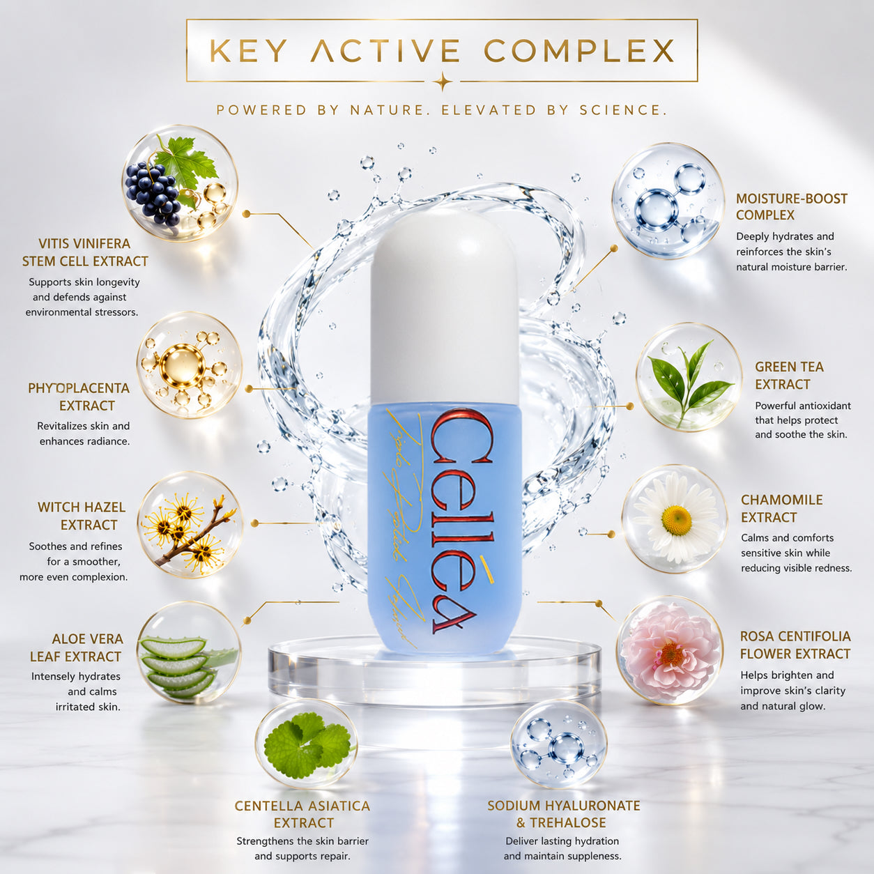 CELLEA - Triple Peptide Infused Hydrating Face Mist — view 2