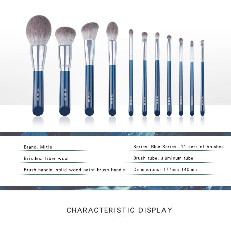 My Destiny 11-Piece Professional Makeup Brush Set - Beauty Unstoppable Makeup Brush Set