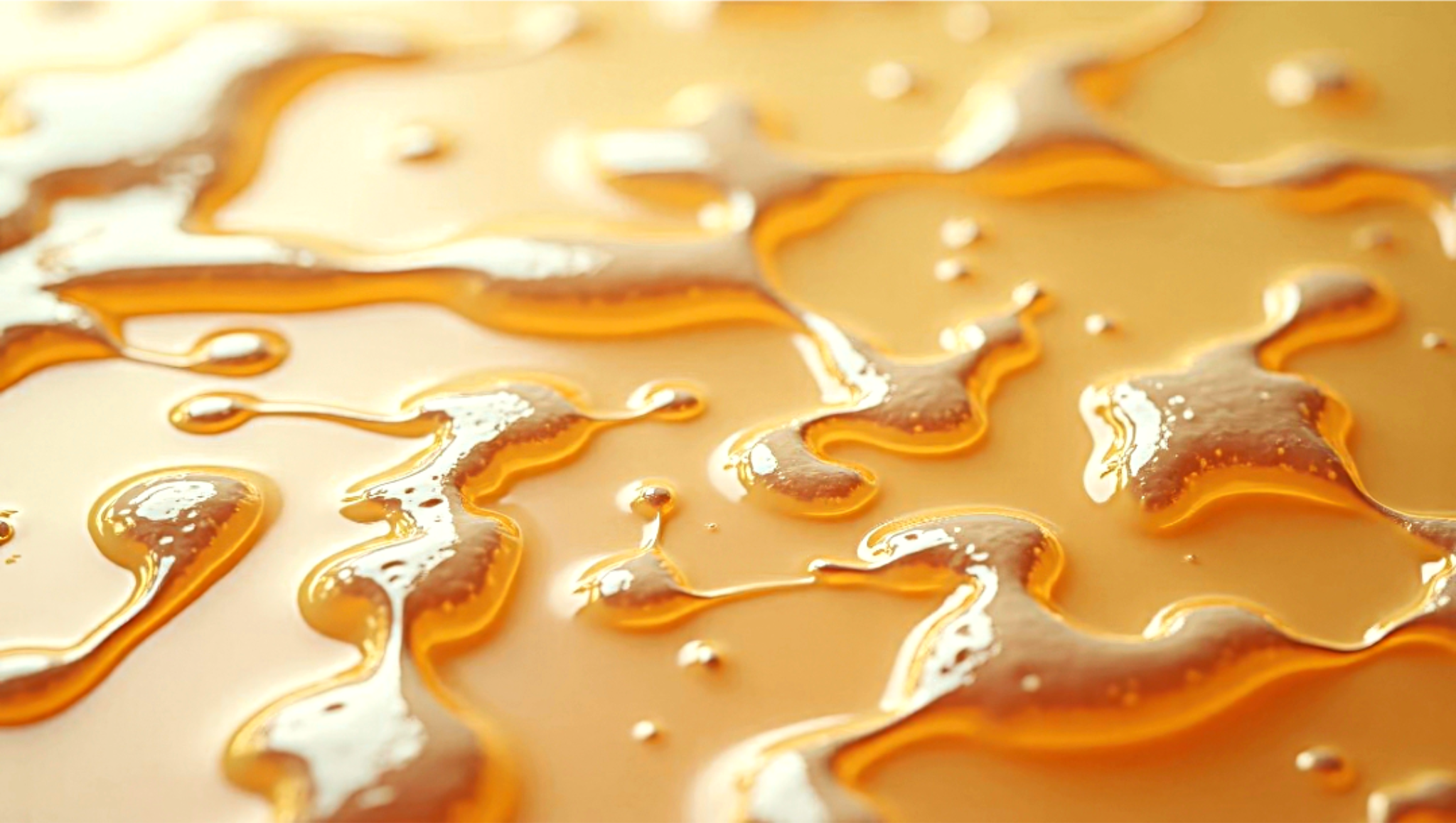 Close-up of honey with a white background