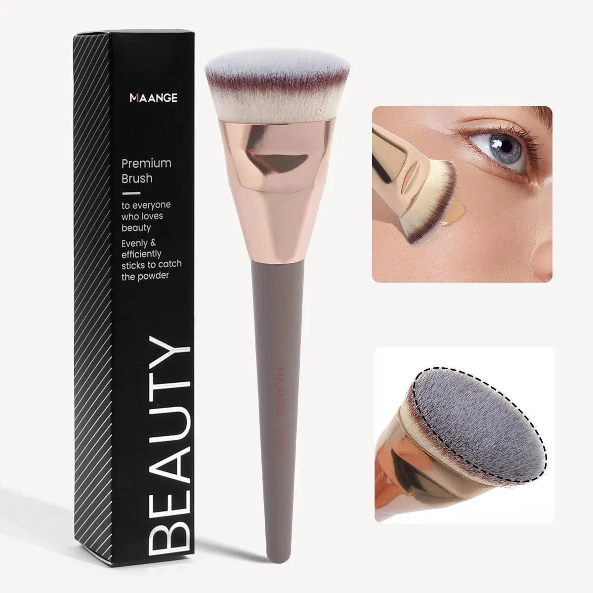 MAANGE Flat Head Foundation Brush - Beauty Unstoppable Makeup Brush Set
