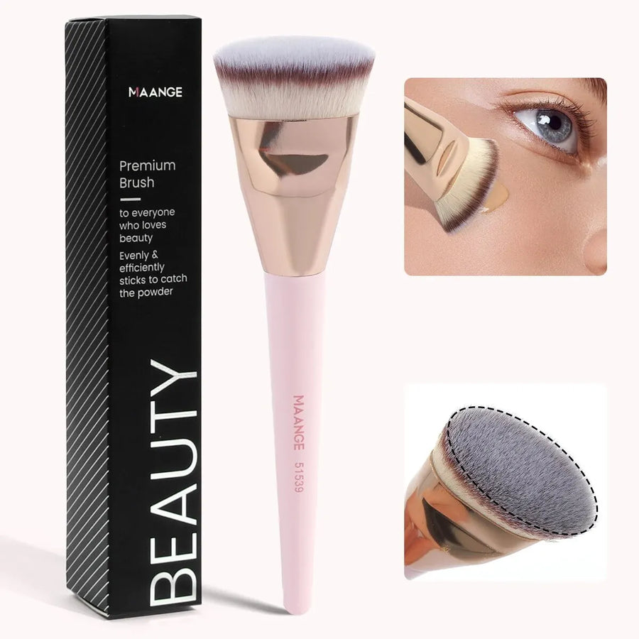 MAANGE Flat Head Foundation Brush - Beauty Unstoppable Makeup Brush Set