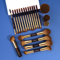 MAANGE 20-Piece Professional Makeup Brush Set with Travel Case - Beauty Unstoppable Makeup Brush Set