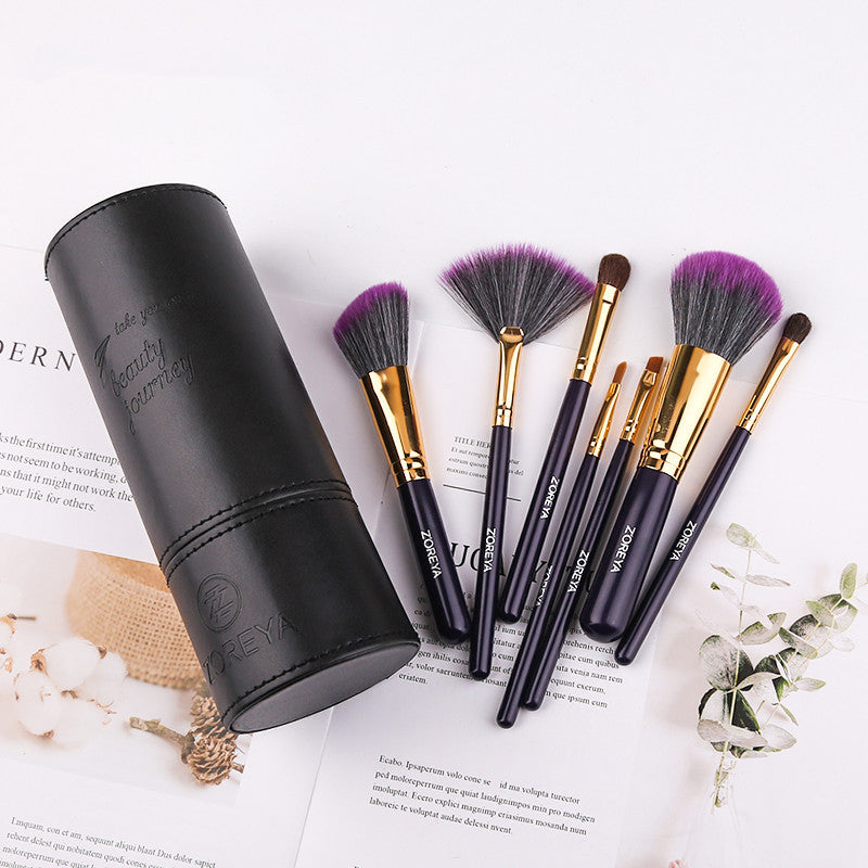 Zoreya 7-Piece Makeup Brush Set – Your Daily Glow’s Stunning Sidekick - Beauty Unstoppable Makeup Brush Set