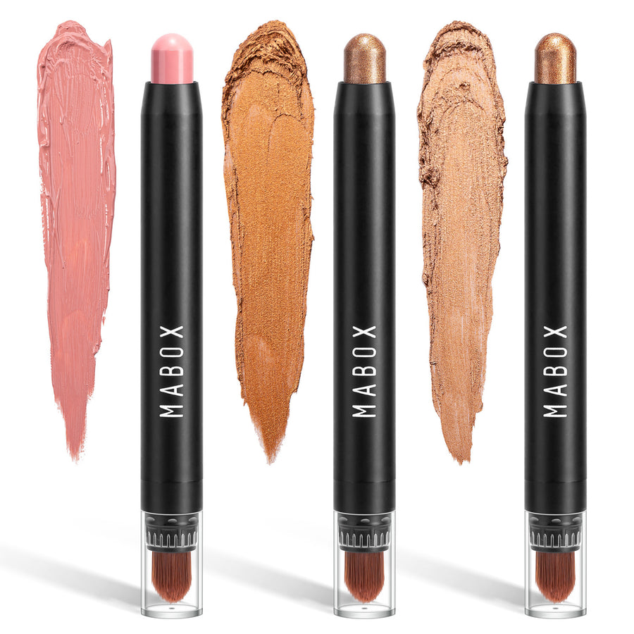 MABOX PrismGlow Waterproof Eyeshadow Sticks - Beauty Unstoppable eye shadow